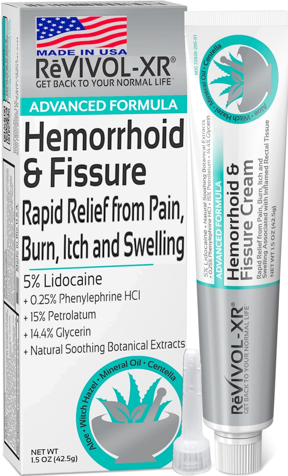 Advanced Hemorrhoid Treatment Rapid Relief 5% Lidocaine Phenylephrine Swell G…