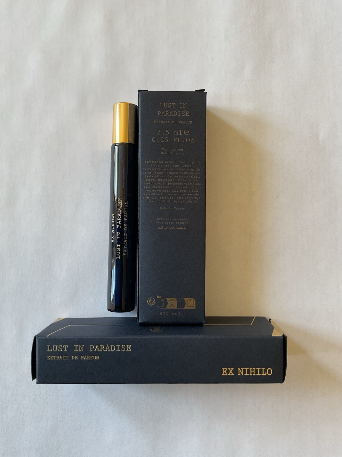 NEW EX NIHILO LUST IN PARADISE EXT.7.5ML TRAVEL SIZE NATURALSPRAY MADE IN FRANCE