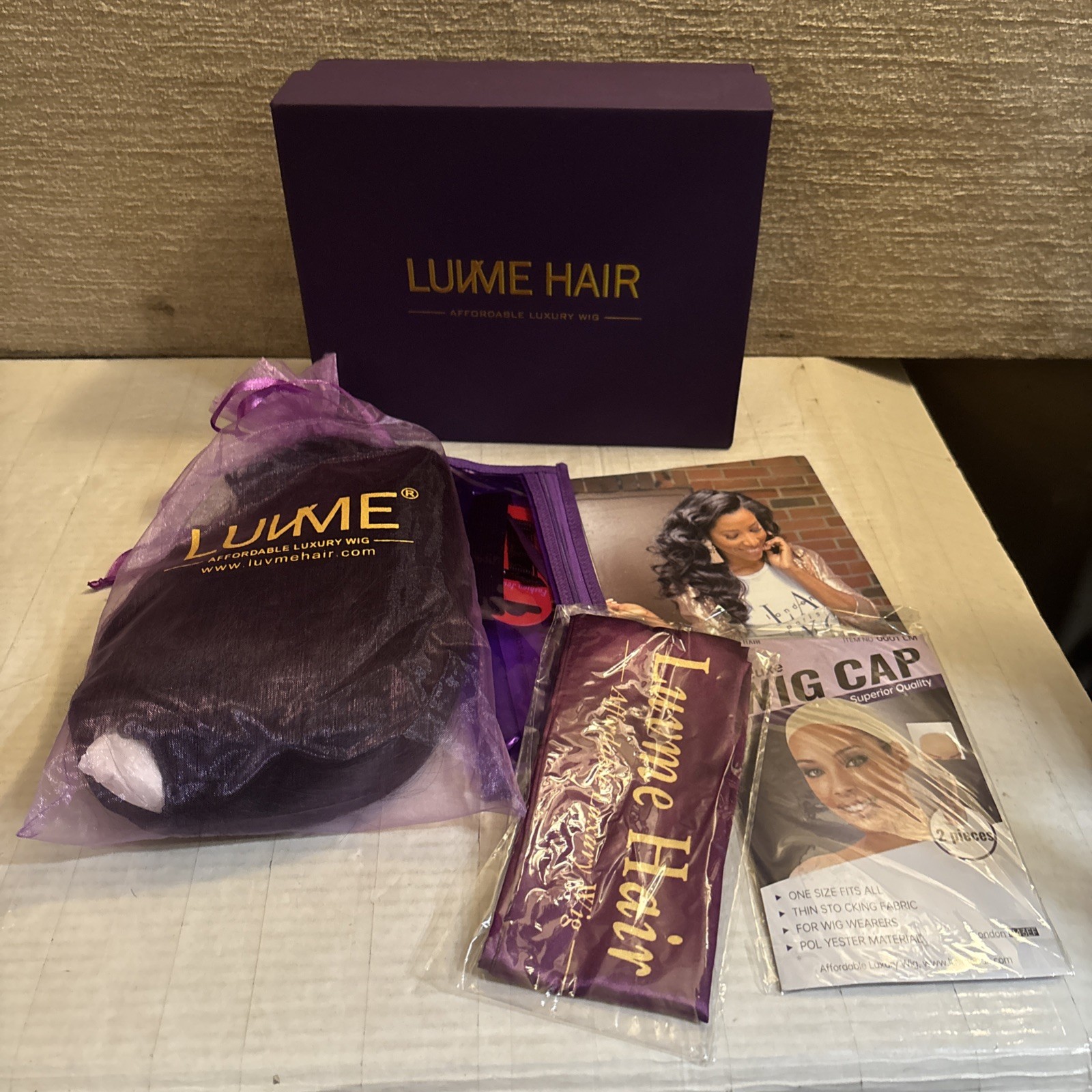 NEW Luvme Hair U Part Shape Wig Black Short Pixie Straight Head Clip M & Extra