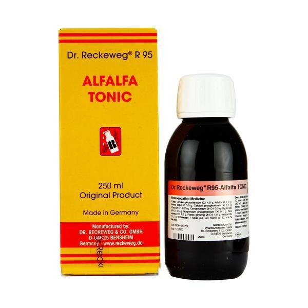 Dr Reckeweg R95 Alfalfa Tonic Pack of 250 ml Product expires after May 2027