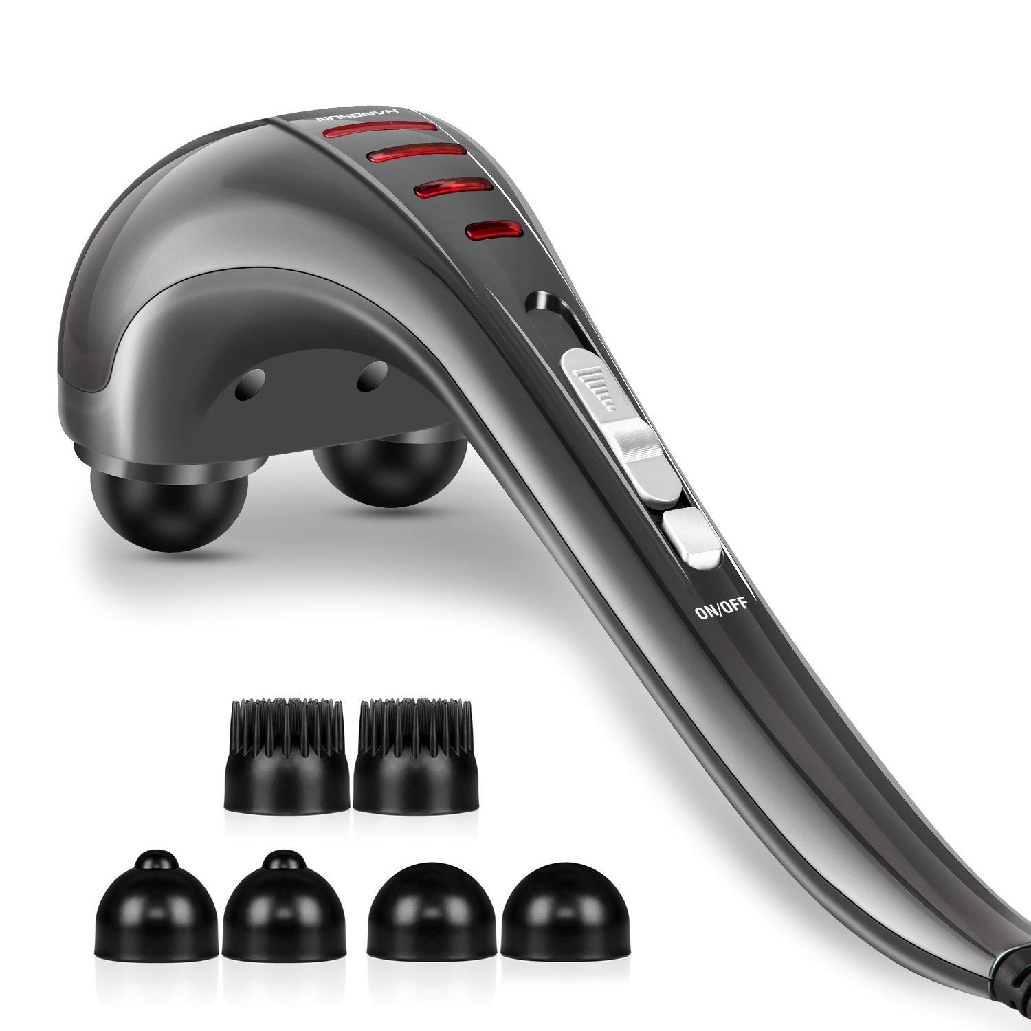Electric Handheld Neck & Back Massager – Deep Tissue Percussion Relief for Muscl