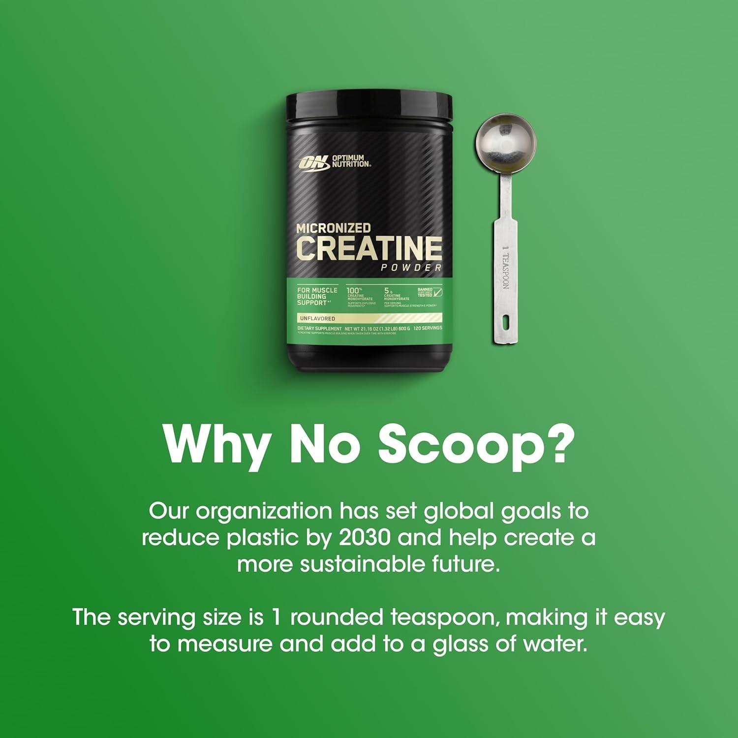 Micronized Creatine Monohydrate Powder, Unflavored, 120 Servings, 600 Grams P…