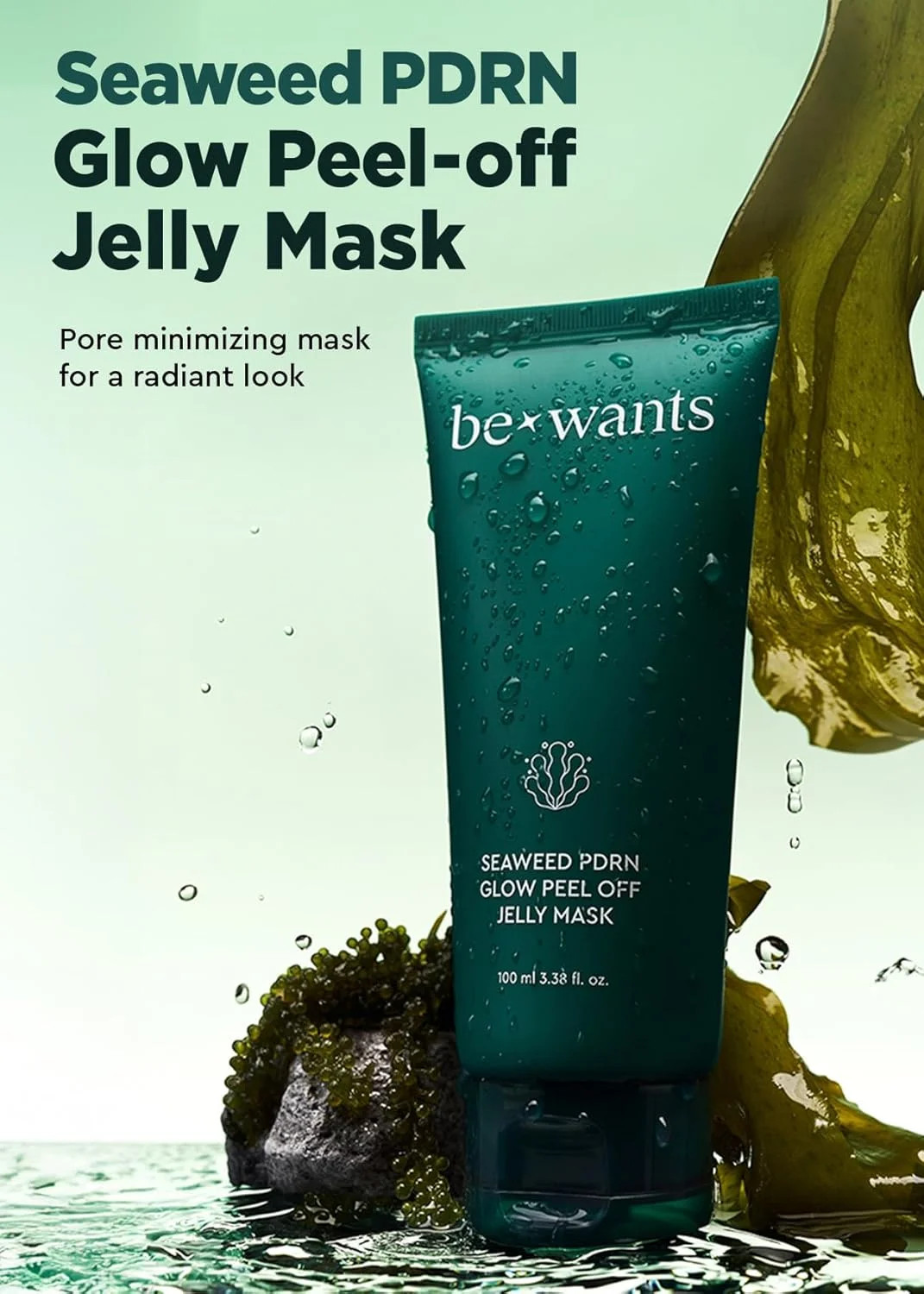 Seaweed PDRN Glow Peel Off Jelly Mask Pore Minimizing Peel Off Face Mask 3.38fl