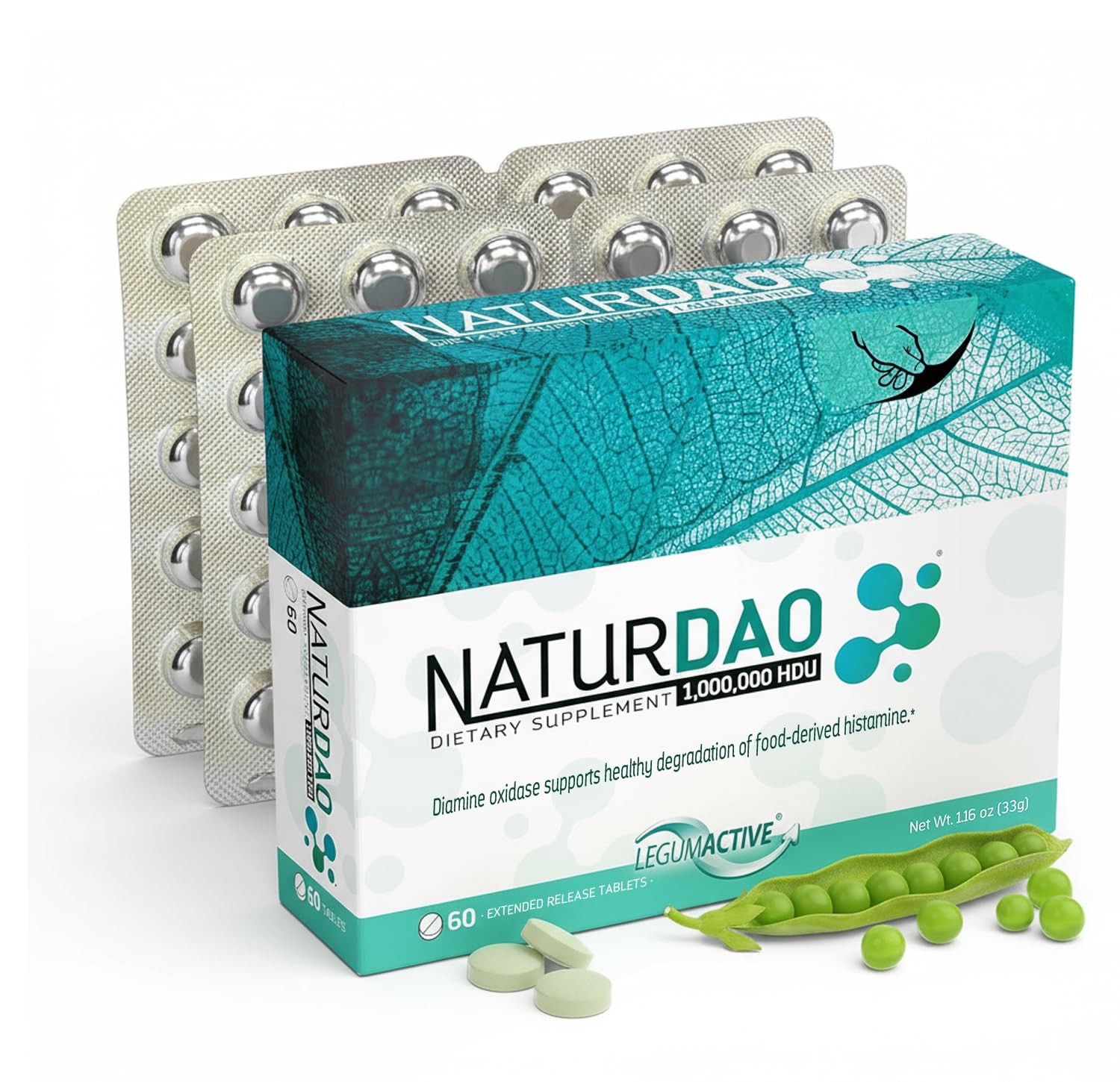 NATURDAO – 1,000,000 HDU – DAO Enzyme Supplement – Histamine Block – Diamine Oxi