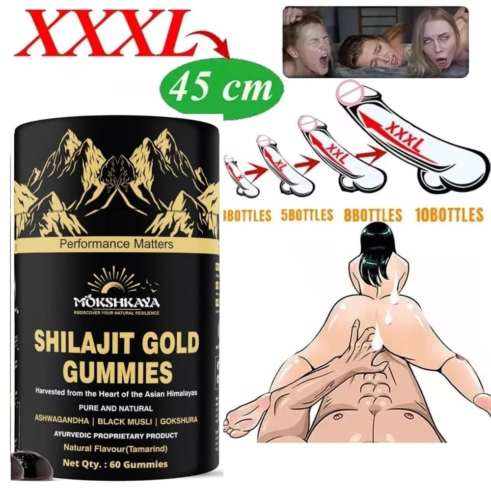 12-in-1 Shilajit Gold Max Gummies| 4000mg Pure Himalaya Saffron 60 Gummies