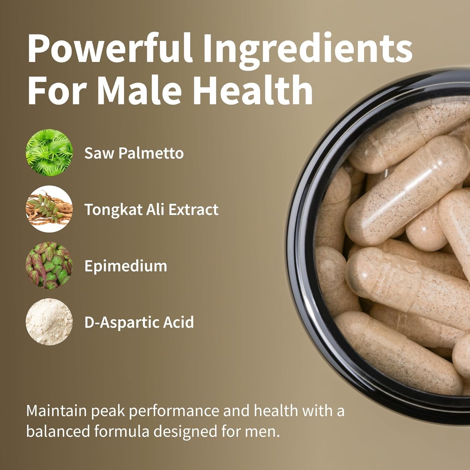 Nitric Oxide & Testosterone Booster for Men, L Arginine, L Citrulline 60 & 90