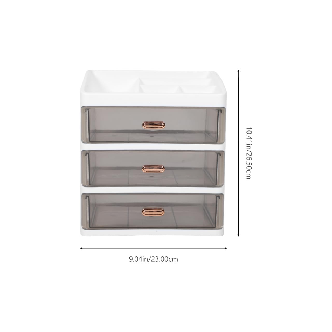 Ciieeo Makeup Organizer with Drawers Clear Acrylic 26.5x23cm, Assorted Color