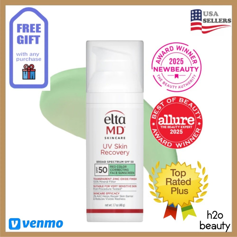 EltaMD UV Skin Recovery Red Color Correcting SPF 50 1.7oz Green Tint EXP 09/27