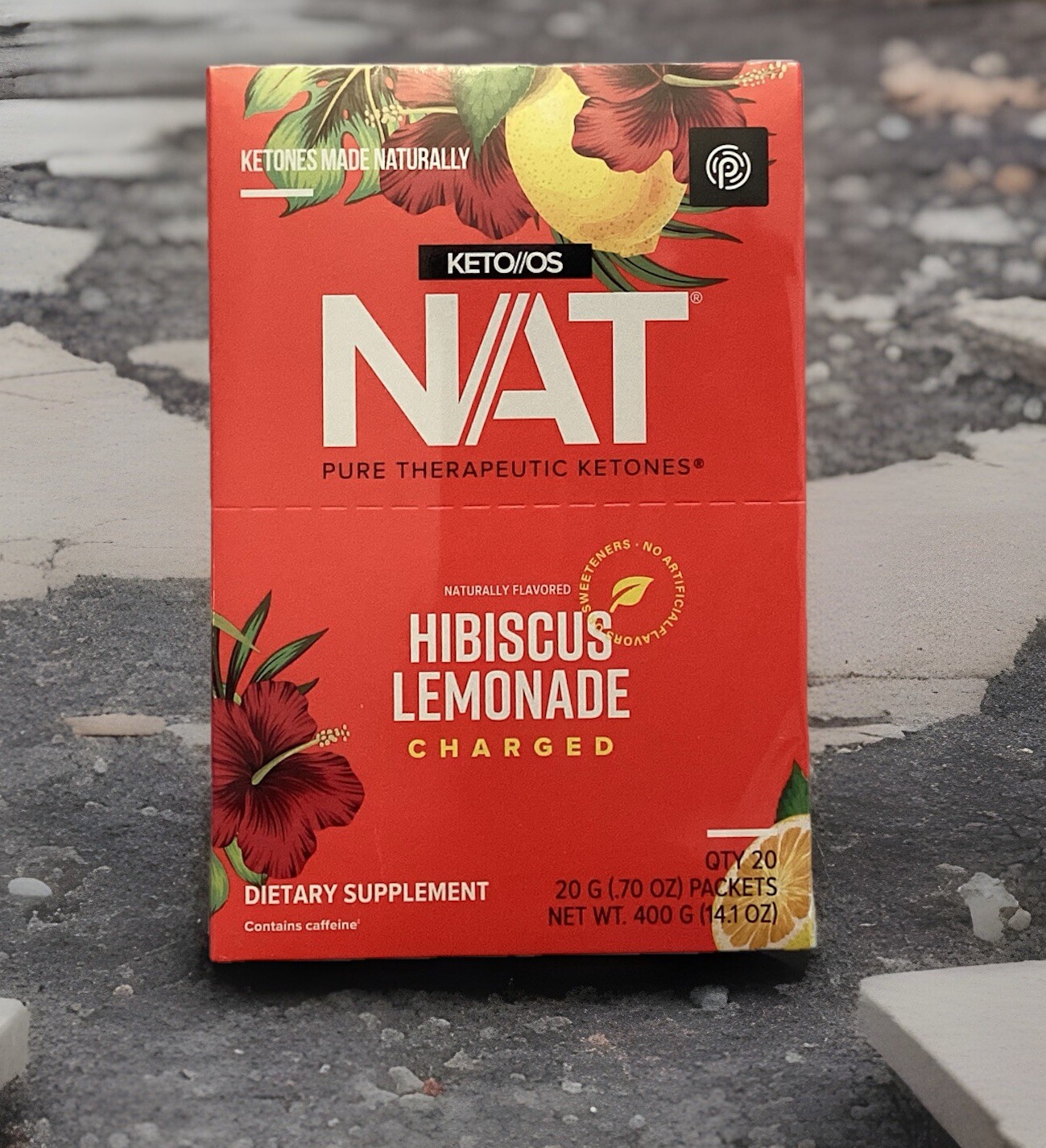 Pruvit OSNAT Ketones HIBISCUS LIMONADE CHARGED 20 PACK FREE SHIPPING EXP:04/2026