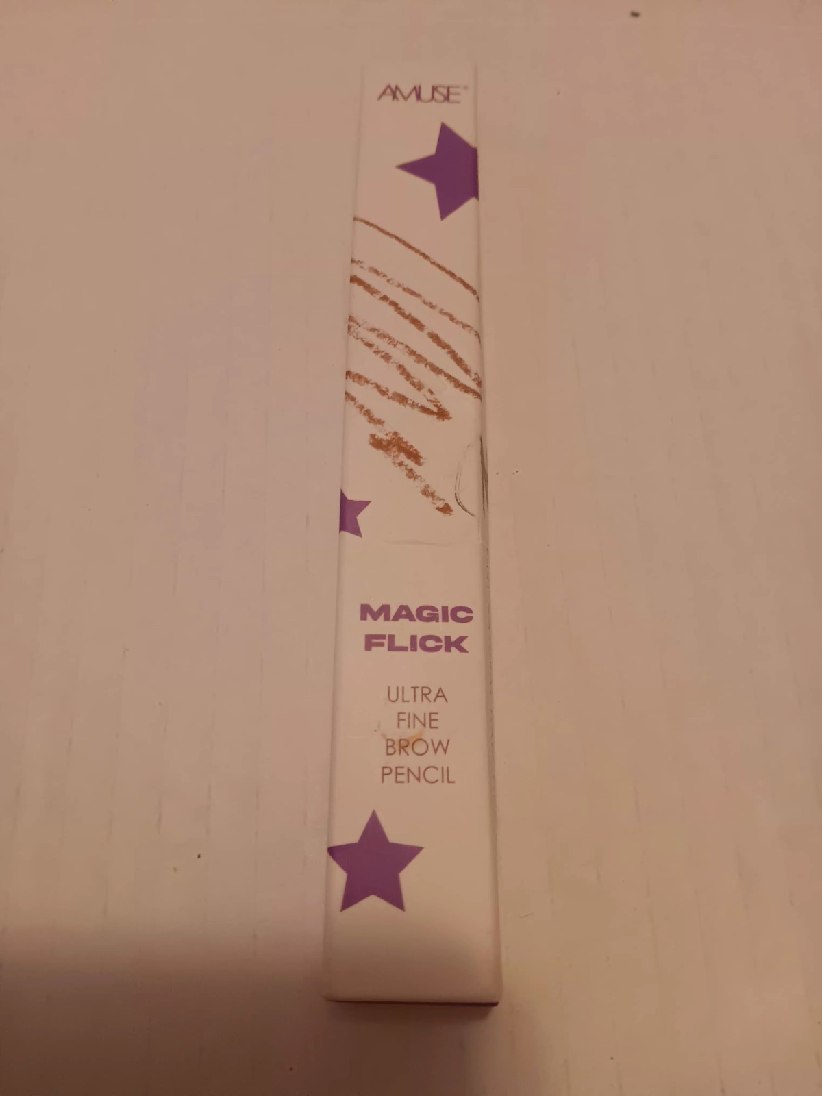 AMUSE Magic Flick Ultra Fine Brow Pencil, Soft Brown NIB Sealed