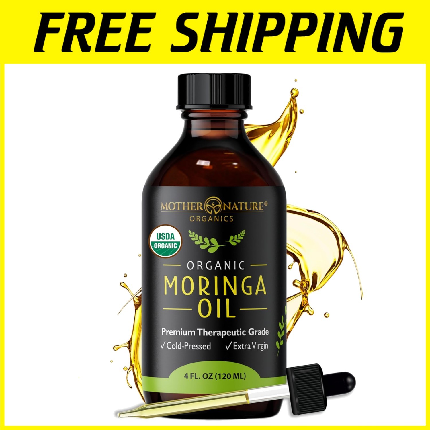 Mother Nature Moringa Oil for Skin & Hair