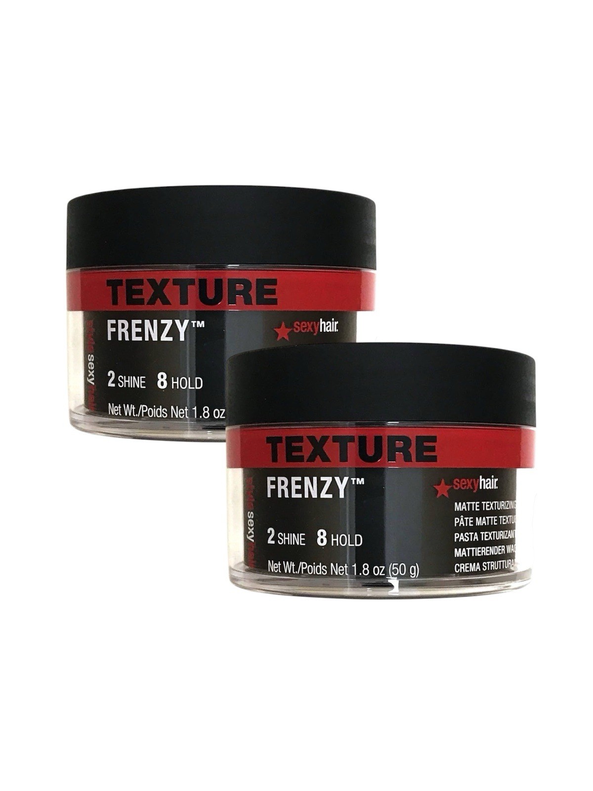 2 Pack – Sexy Hair Style Frenzy Texture Pomade, 1.8 Oz