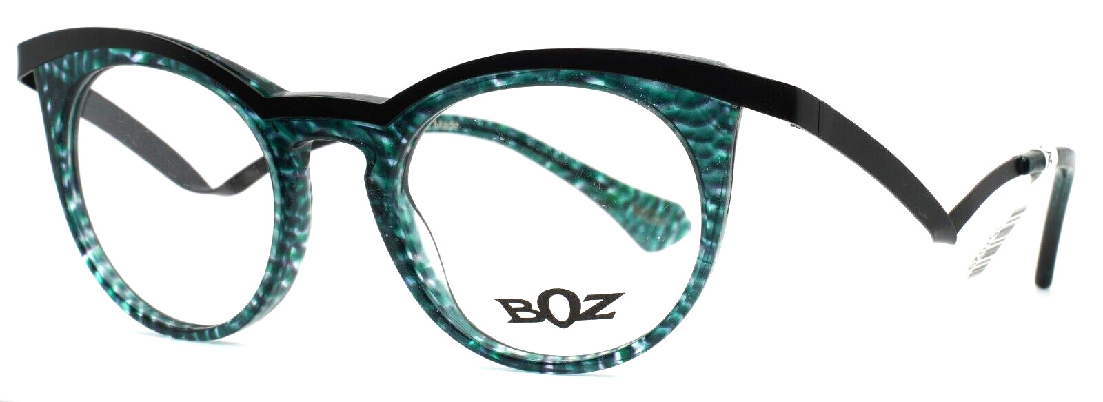 BOZ by JF REY Extra 4000 Green Black Womens Semi Cat Eye Eyeglasses 47-20-140