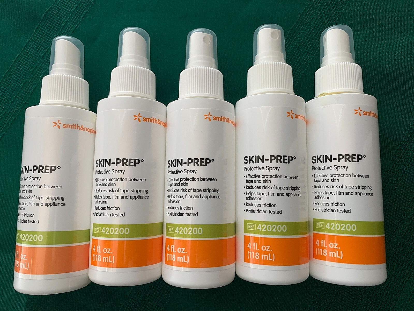 5 pcs Skin Prep Skin Prep Spray Disiloxane/Hexamethyl 4oz Pump Bottle,