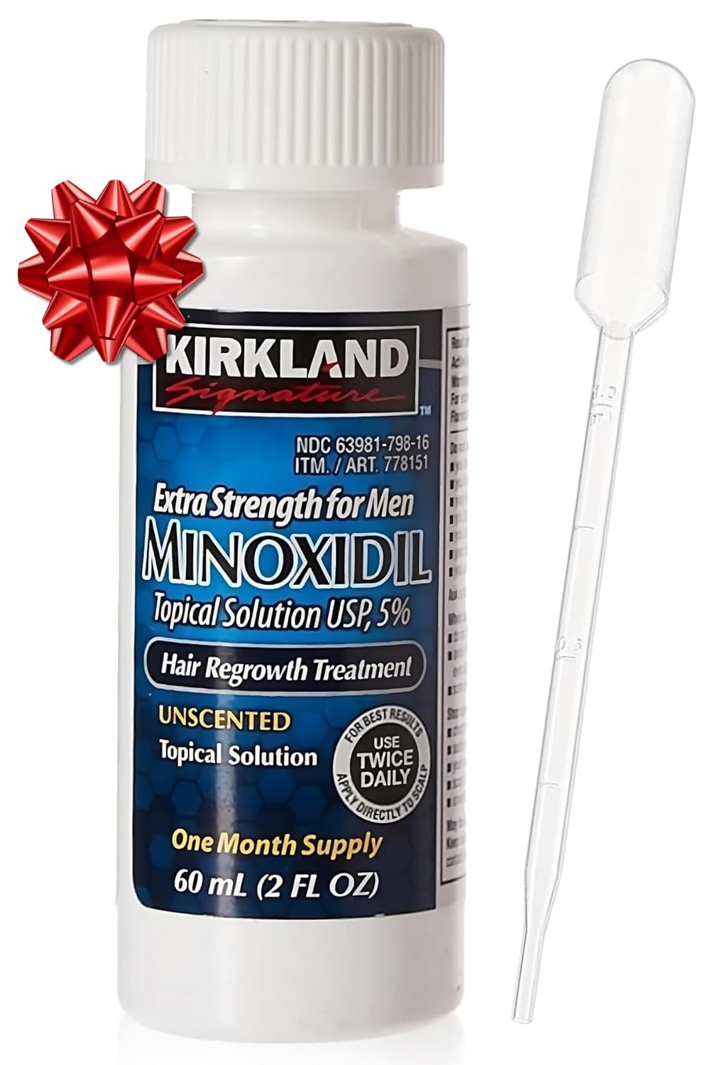 Signature 5% Minoxidil Hair Regrowth for Men – 1 Month Supply