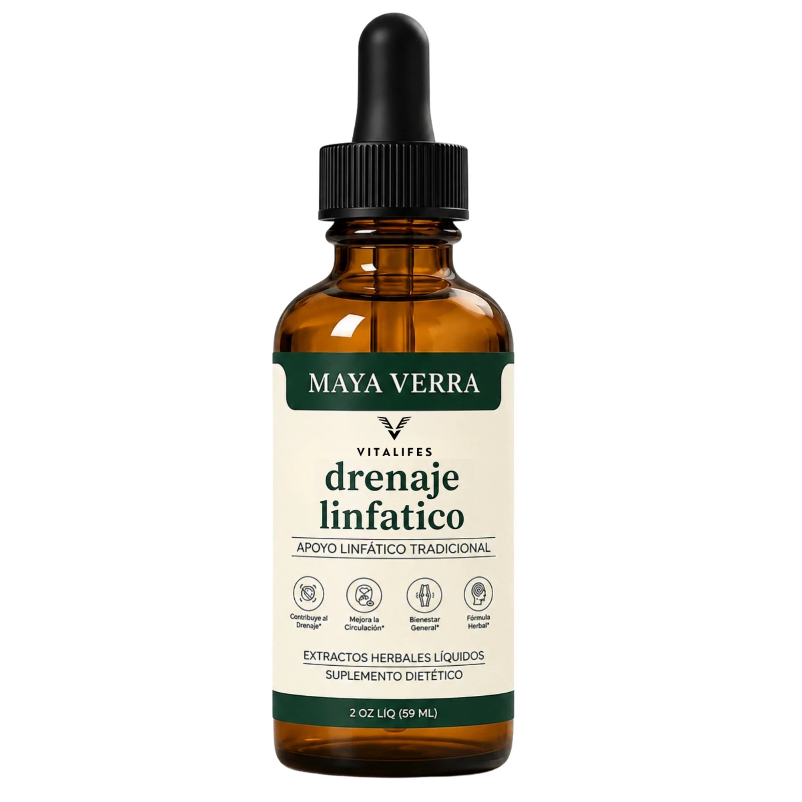 (2 Pack) Mayaverra Lymphatic Drainage Drops,natural herbal formula,gluten-free
