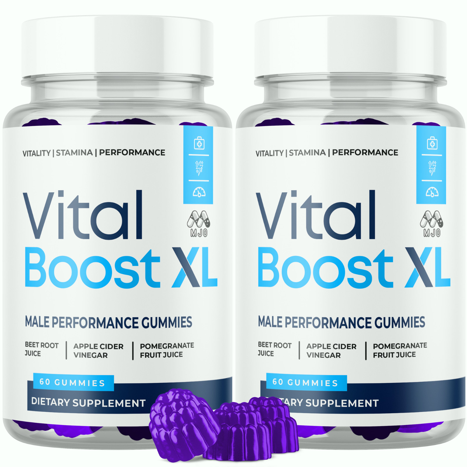 (2 Pack) Vital Boost XL Male Gummys Advanced Formula VitalBoost XL 120 Gummies