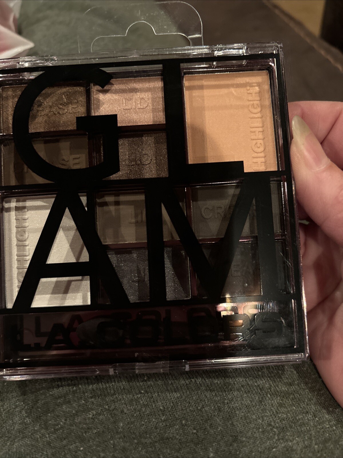 L.A. COLORS Eyeshadow 10 Colors Block Palette, 0.56 fl oz-new & Unused