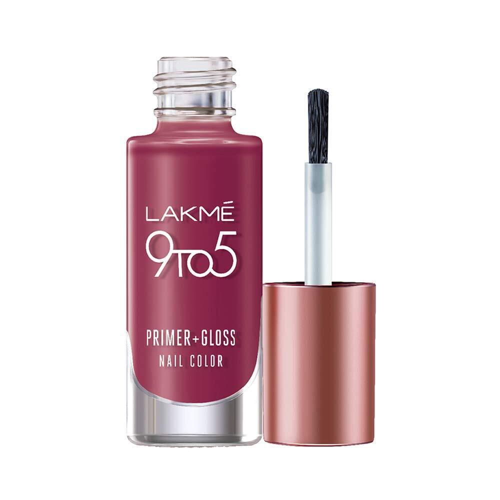 Lakmé 9 to 5 Primer + Gloss Nail Colour, 6 ml