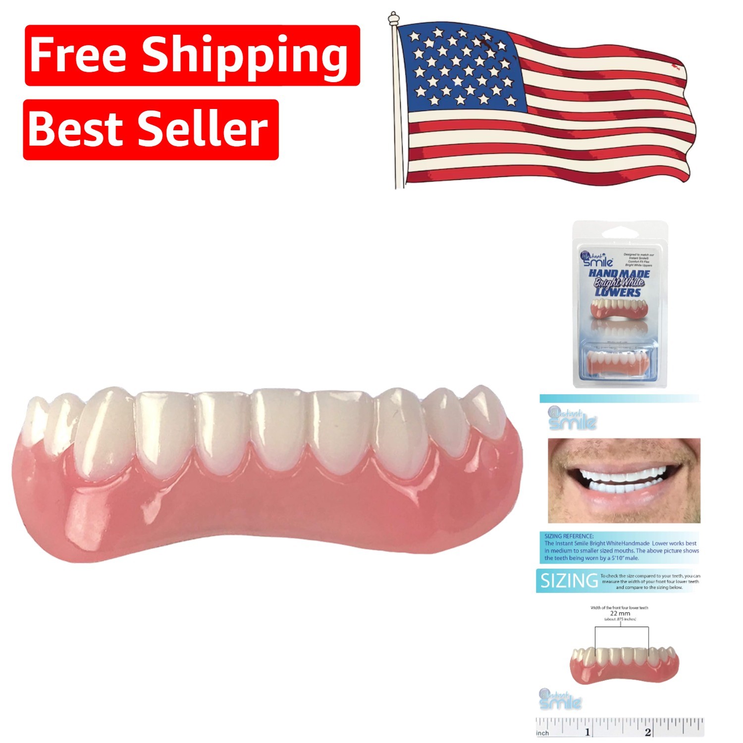 BPA-Free Handmade Lower Veneer – Achieve a Stunning Whiter Smile Effortlessly