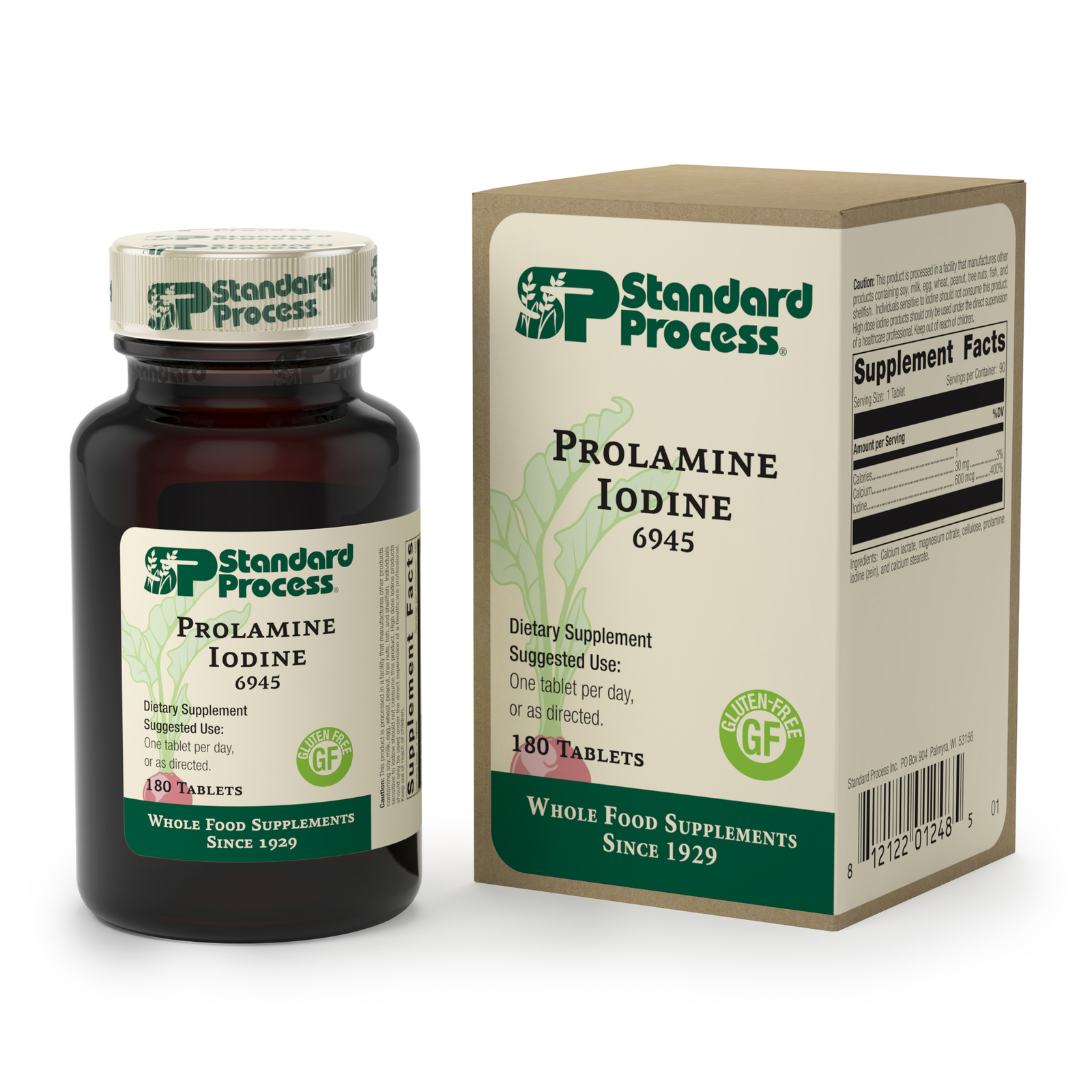 Standard Process – Prolamine Iodine – 180 Tablets