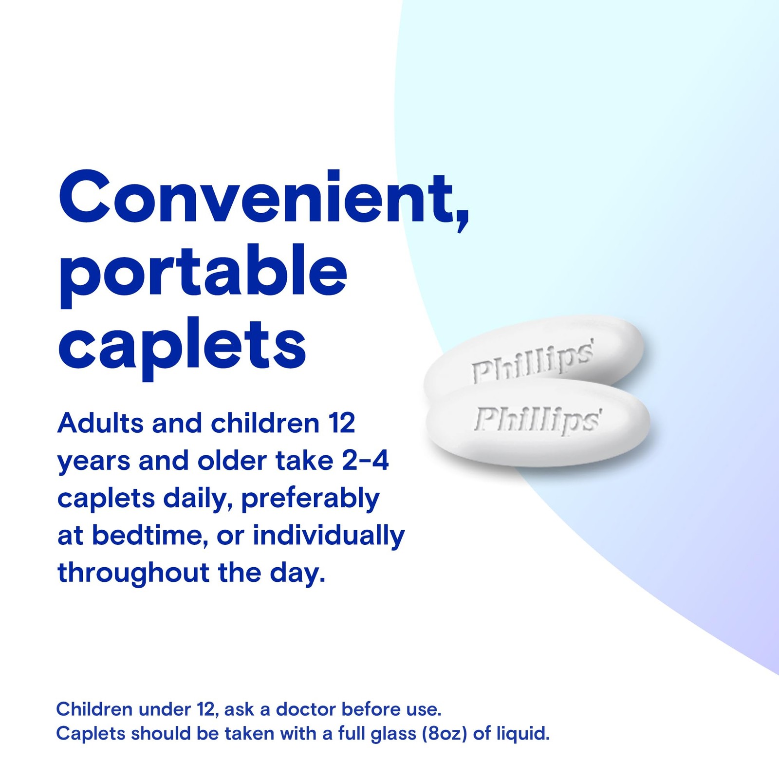 Easy-to-Swallow Laxative Caplets, 55 Count for Quick Relief