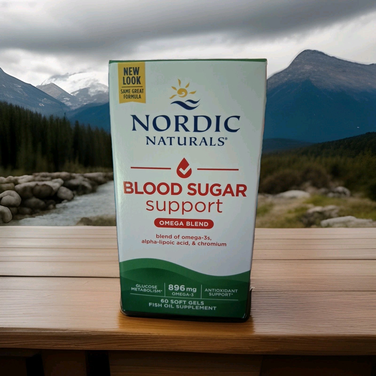 Nordic Naturals Blood Sugar Support Omega Blend Fish Oil 60 Soft Gels EXP 07/27