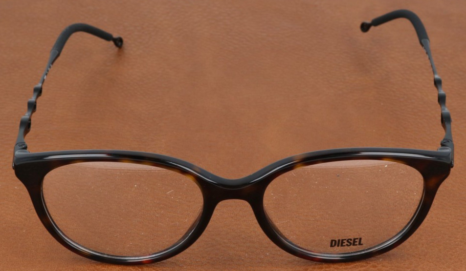 Diesel Dl4007 2003 Havana Oval Eyeglasses Frames 52-17-145