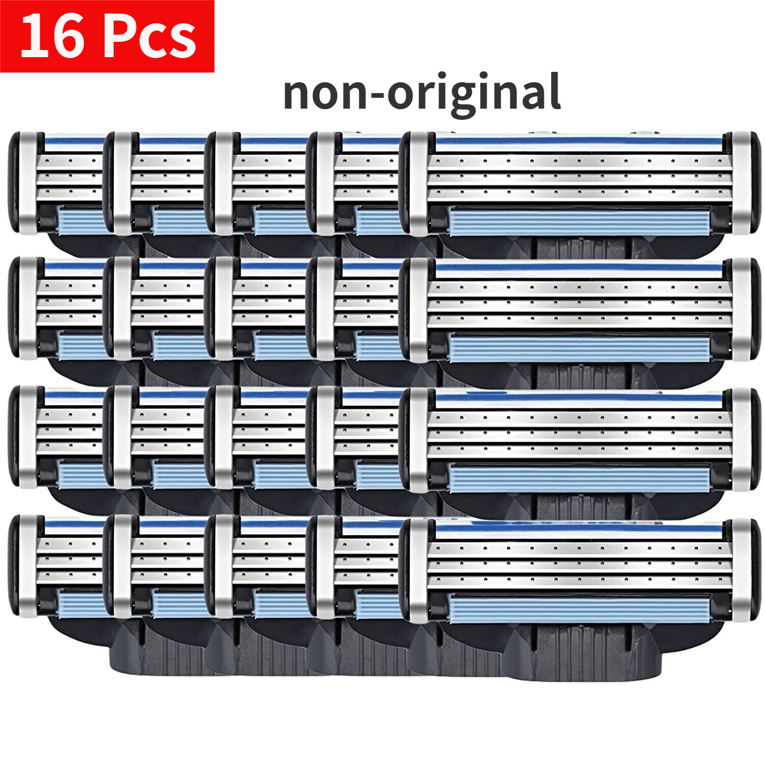 16Pcs Razor Blades suitable for Gilette MACH 3 Shaving Trimmer Cartridges non-or