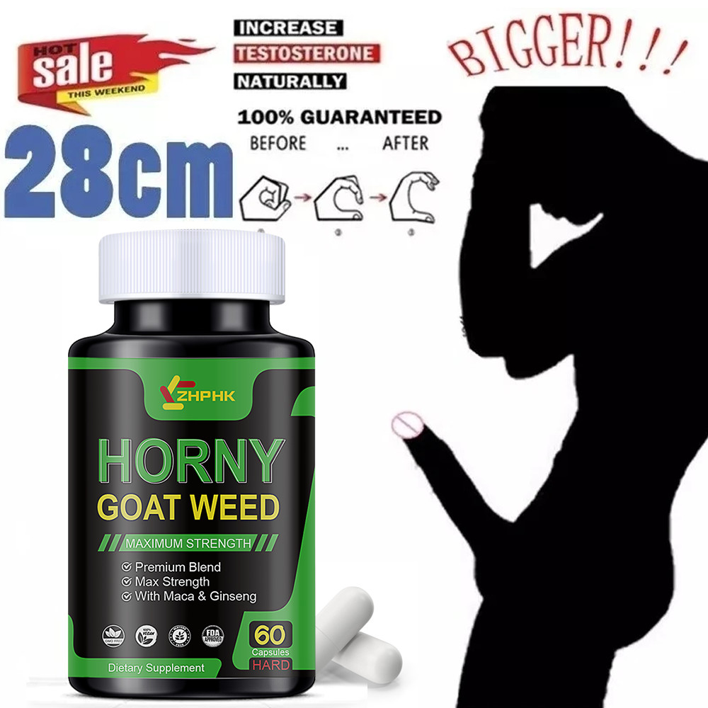 3X STRENGTH Horny Goat Weed Extract W/ Maca Root,Ginseng,L-Arginine,Saw Palmetto