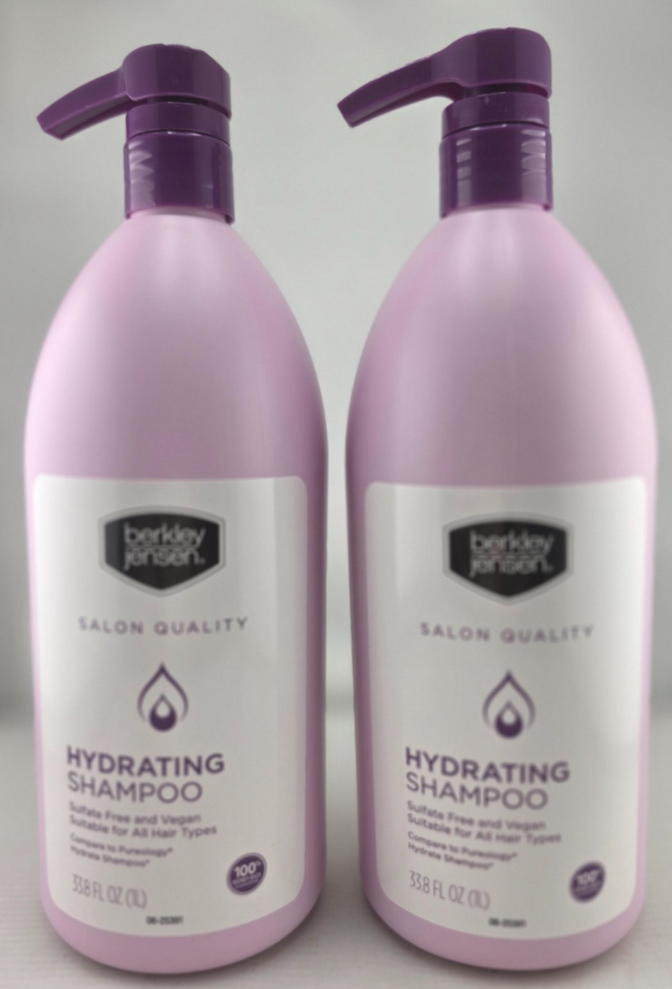 Berkley Jensen (BJ) Hydrating Shampoo 33.8 fl. oz sulfate free vegan (PACK OF 2)