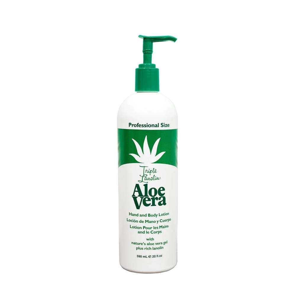 Triple Lanolin Aloe 20 Ounce Hand & Body Lotion Pump 20 fl oz (591ml) (1 Pack)