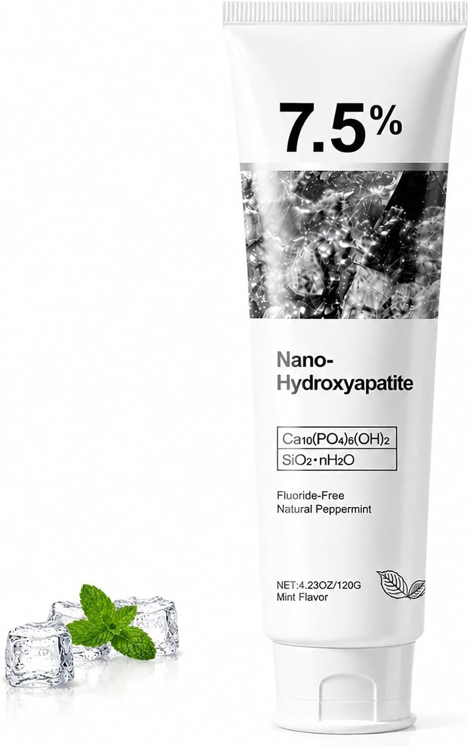 7.5% Hydroxyapatite Gel Toothpaste – Gentle Fresh Mint for Maximum Protection