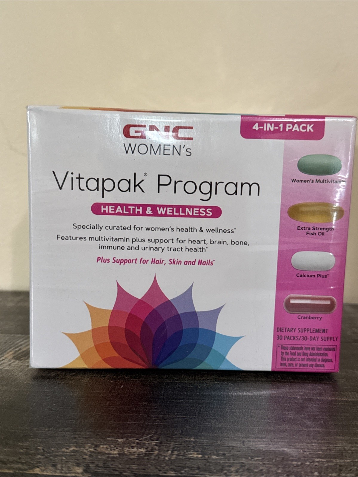 GNC Womens Vitapak Program HEALTH & WELLNESS 30 Day Supply Multivitamin **READ**
