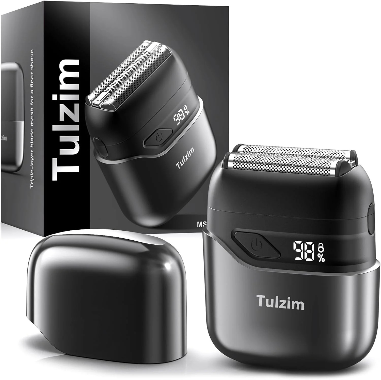 Electric Foil Shaver for Men: Cordless Electric Razor for Face & Beard USB-C