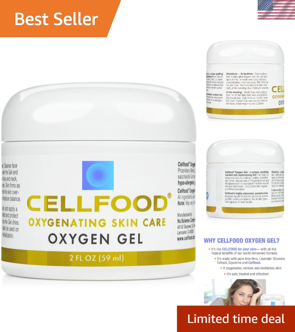 2 Fl Oz Hypoallergenic Oxygen Gel – Revitalize Your Skin with Aloe & Lavender