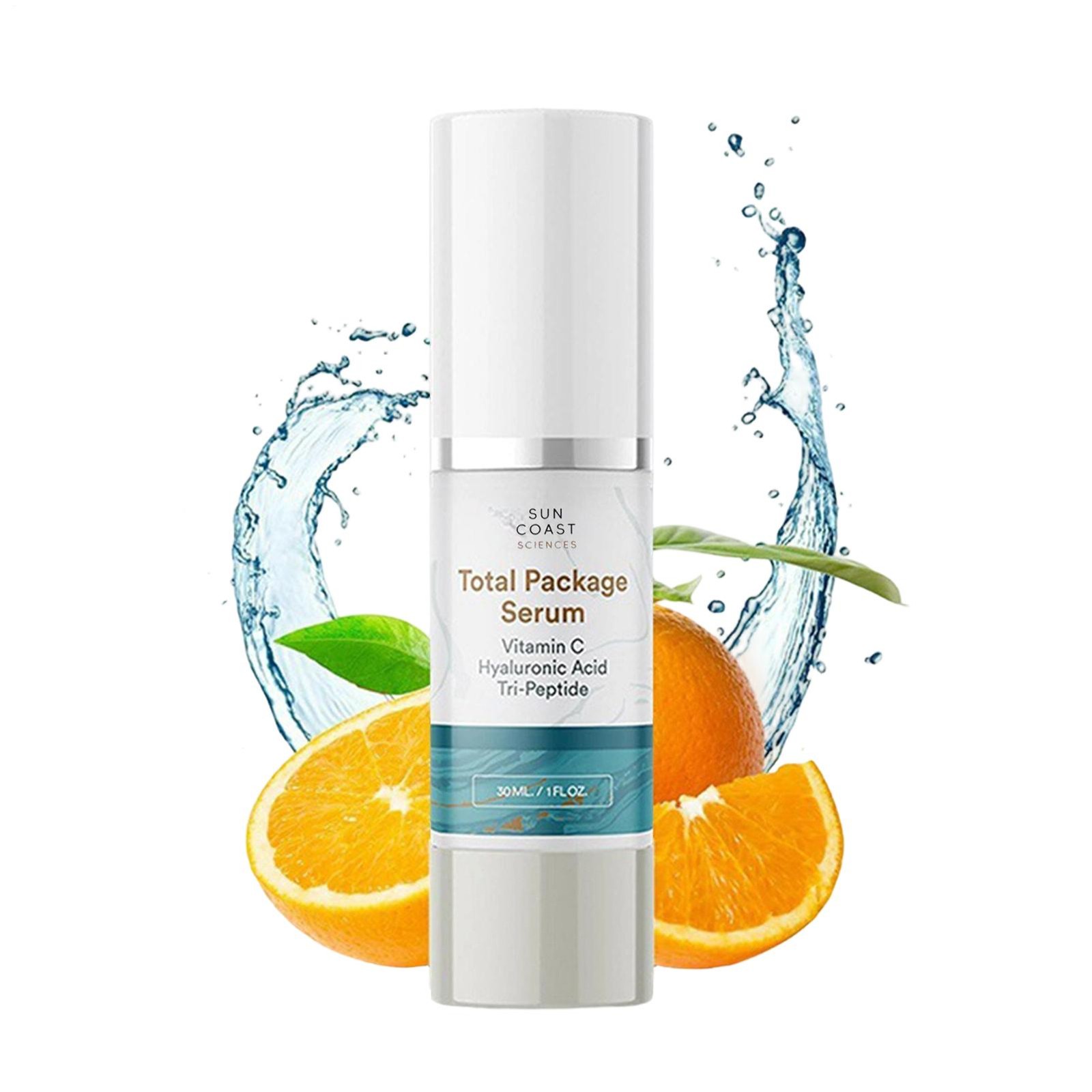 1oz Coast Sciences Total Hyaluronic Package Vitamin C Serum Acid Tri-Peptide Sun