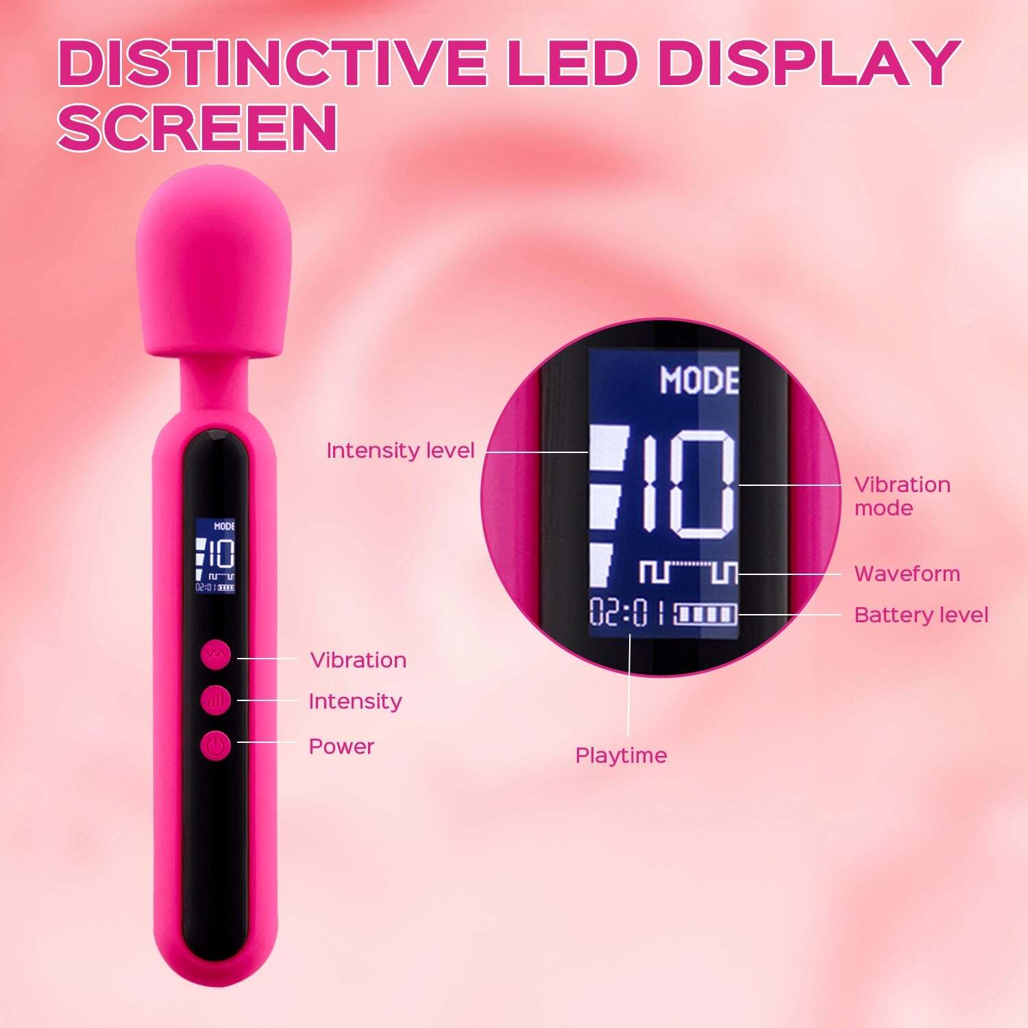 Handheld Massager Strong Vibrating Wand Full Body Therapy Motor Long Lasting