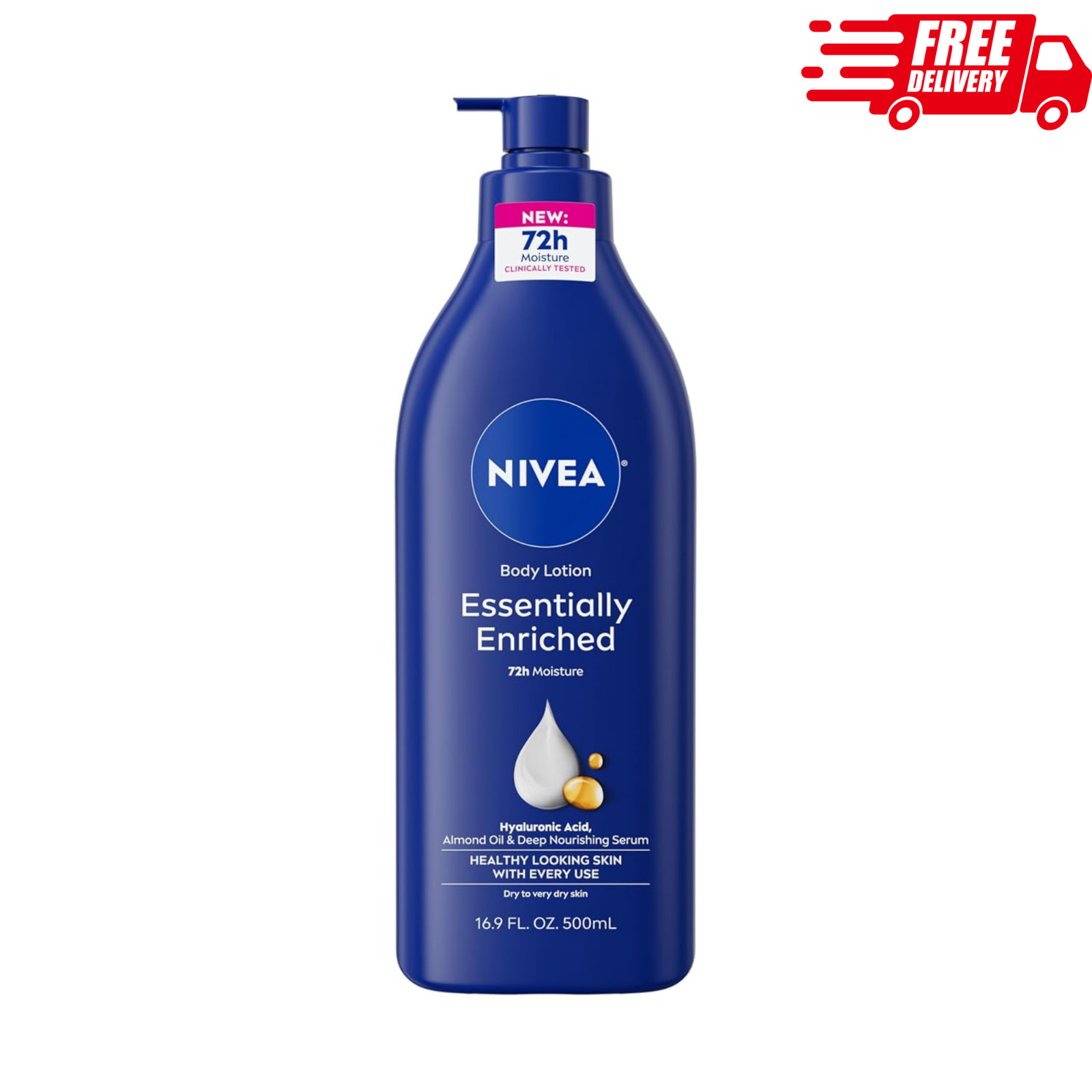 NIVEA Essentially Enriched Body Lotion 16.9 Fl Oz