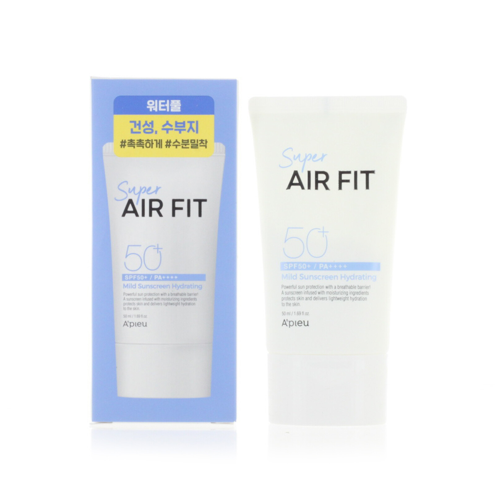 A’Pieu Super Air Fit Mild Sunscreen Hydrating SPF50 1.69oz 06/2024