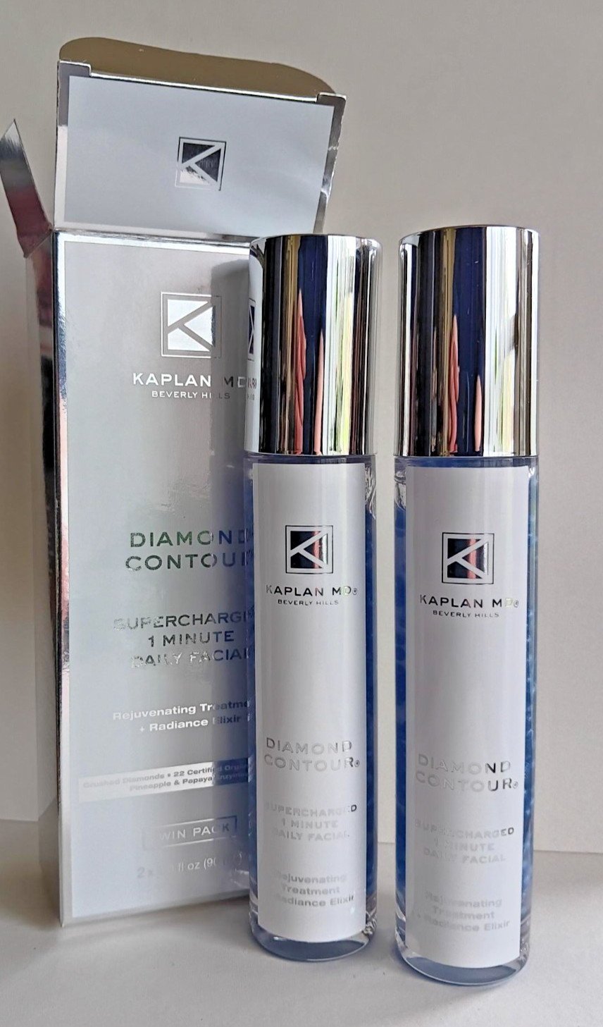 KAPLAN Diamond Contour Supercharged 1 Min Daily Facial TWIN PACK 3 Oz Each NEW