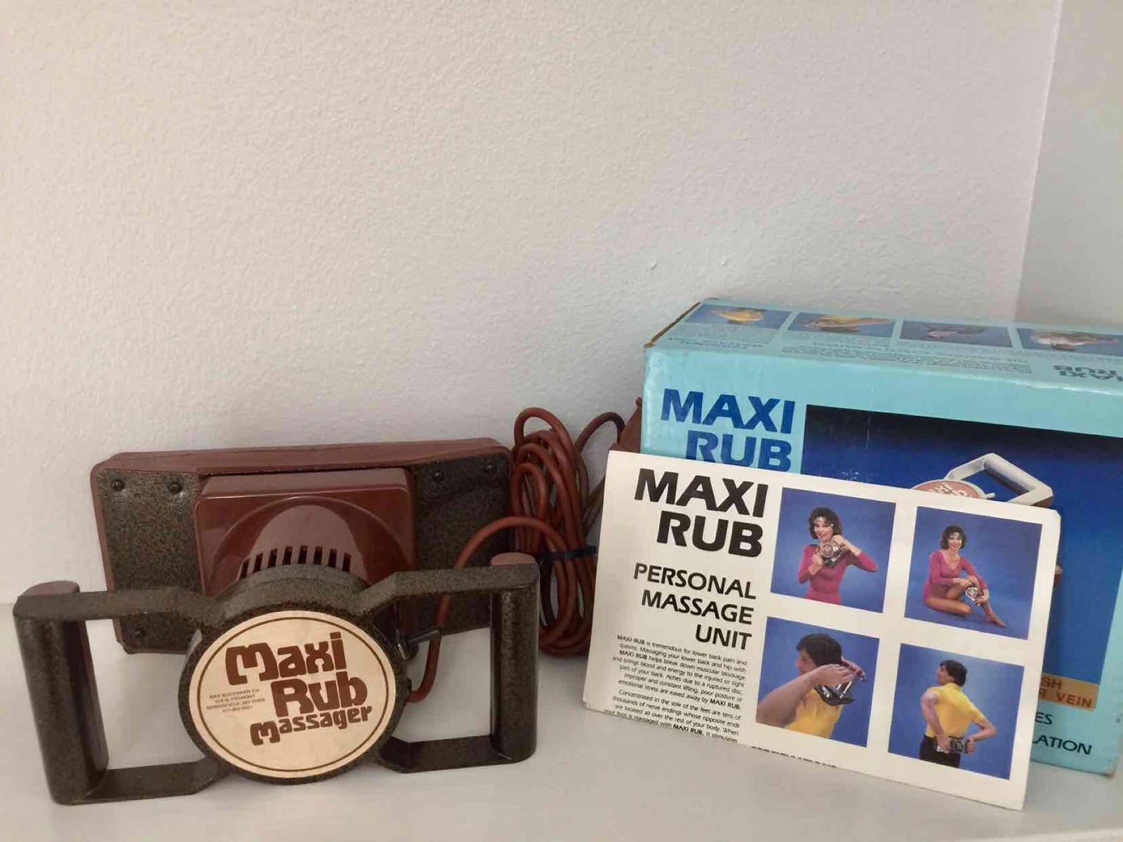 MR2 Maxi Rub Massager 2 Speed Vibrating Full Body Back Pain Relief Professional