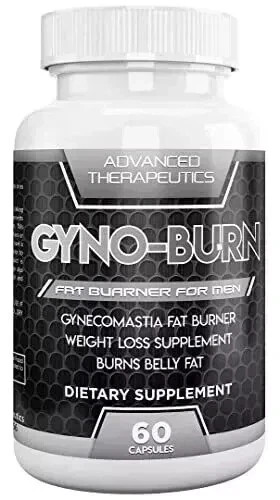 Gyno-Burn Pills Male Chest Fat Burner Reduces Breast Fat – ( Pack of 1 ) .