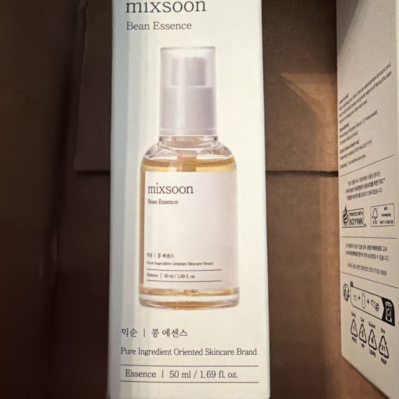 Mixsoon Bean Essence Essential For Skin 50ml / 1.69fl oz NEW SEALED Exp 03/27