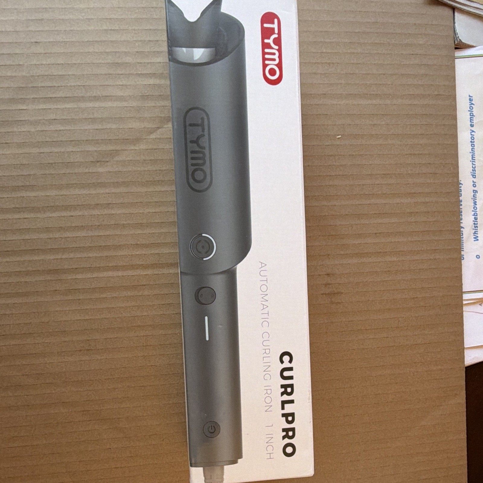 TYMO CURLPRO Automatic Rotating Curling Iron 1 in Ceramic 410°F Gray