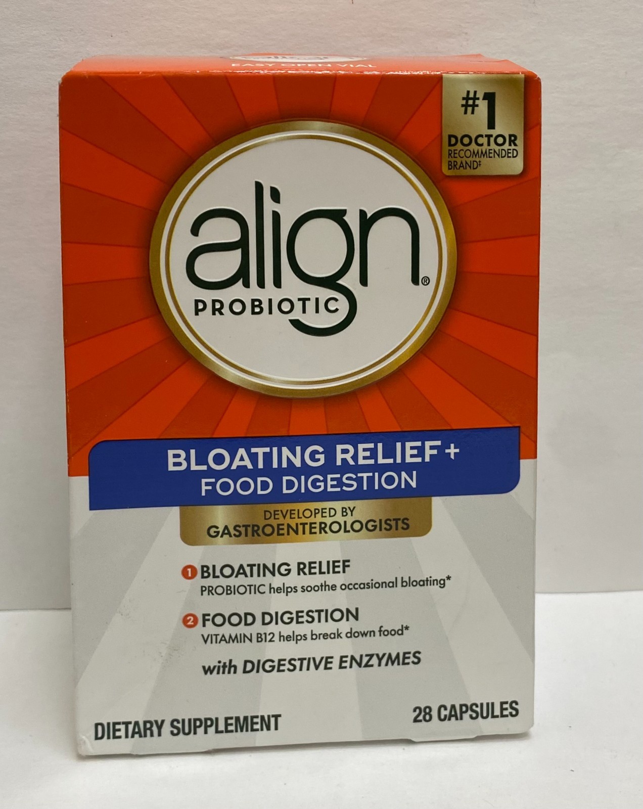 Align Probiotic Bloating Relief + Food Digestion – 28 Capsules EXP: 05/2026 +