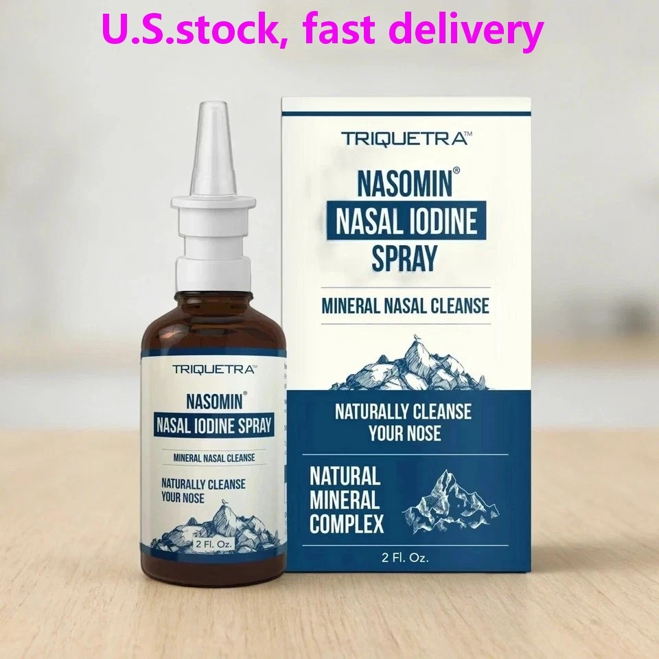 Nasomin Nasal Iodine Antiseptic Spray Mineral Nasal Cleanse Free Shipping！