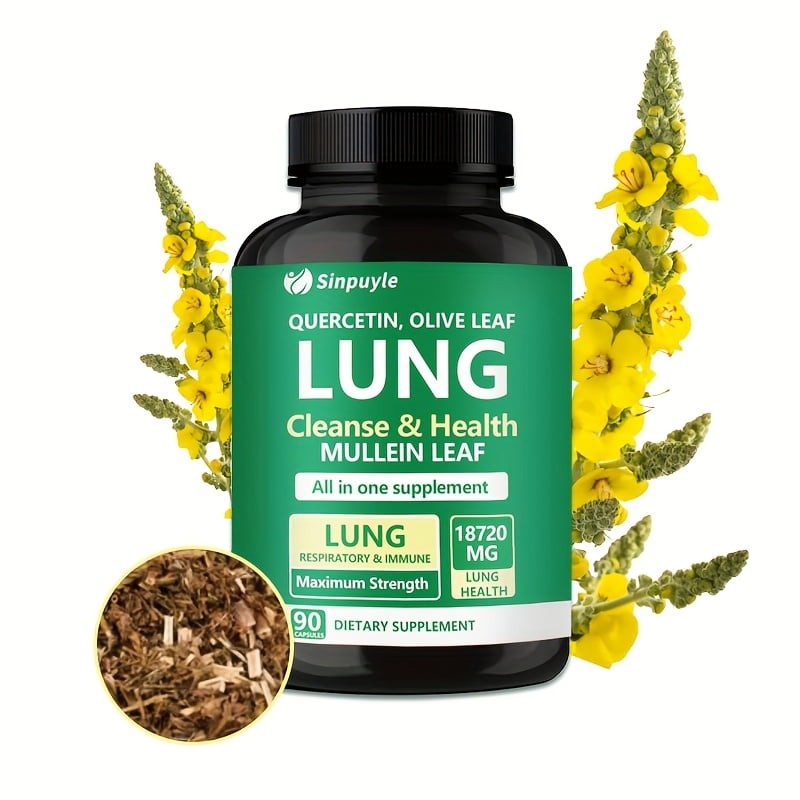 Sinpuyle Lung Cleanse & Respiratory Support Supplement-1 Bottle 90 Capsules