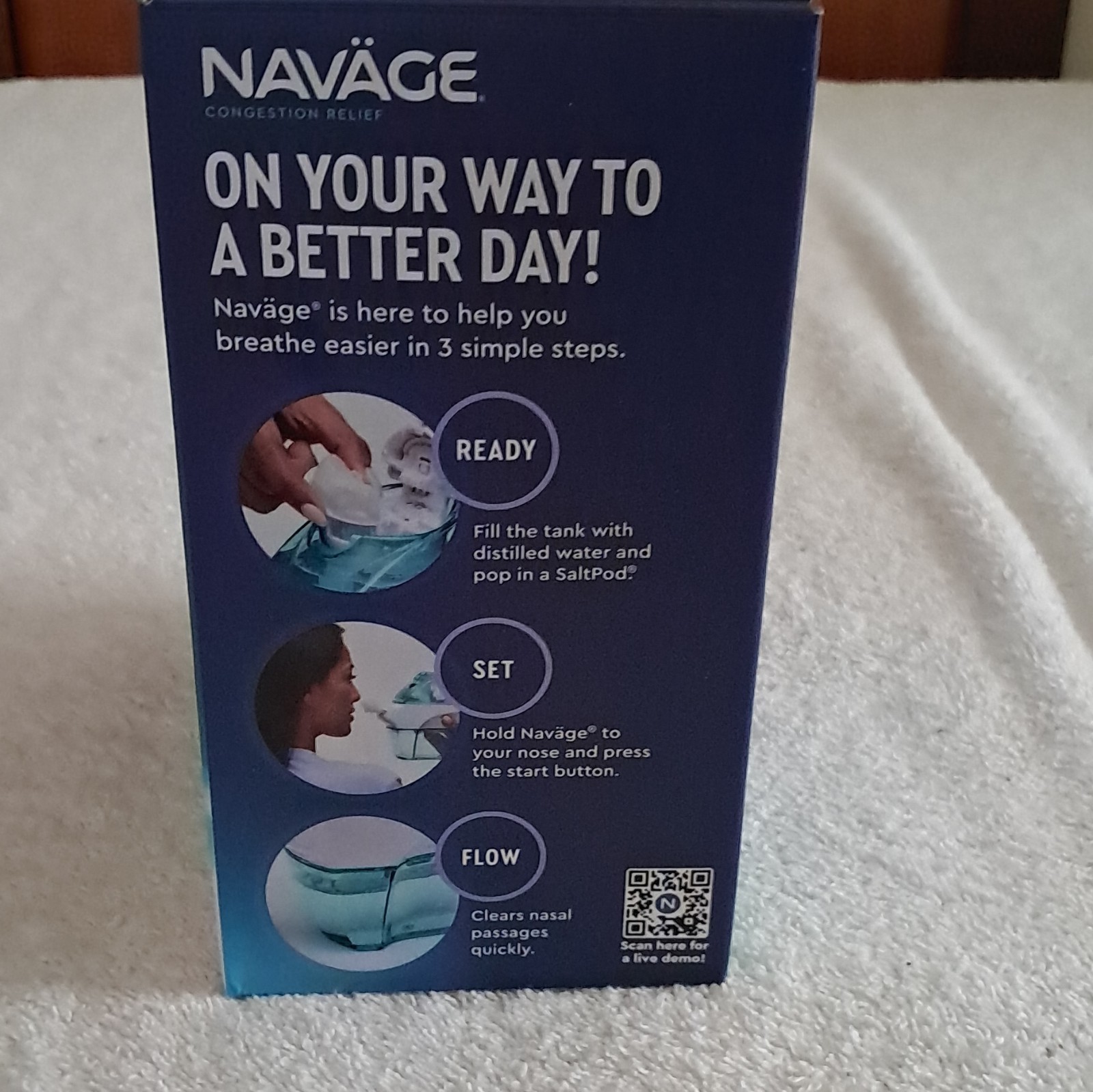 Naväge Sinus Irrigation System SDG-2 Blue/White Drug-Free Easy to Use