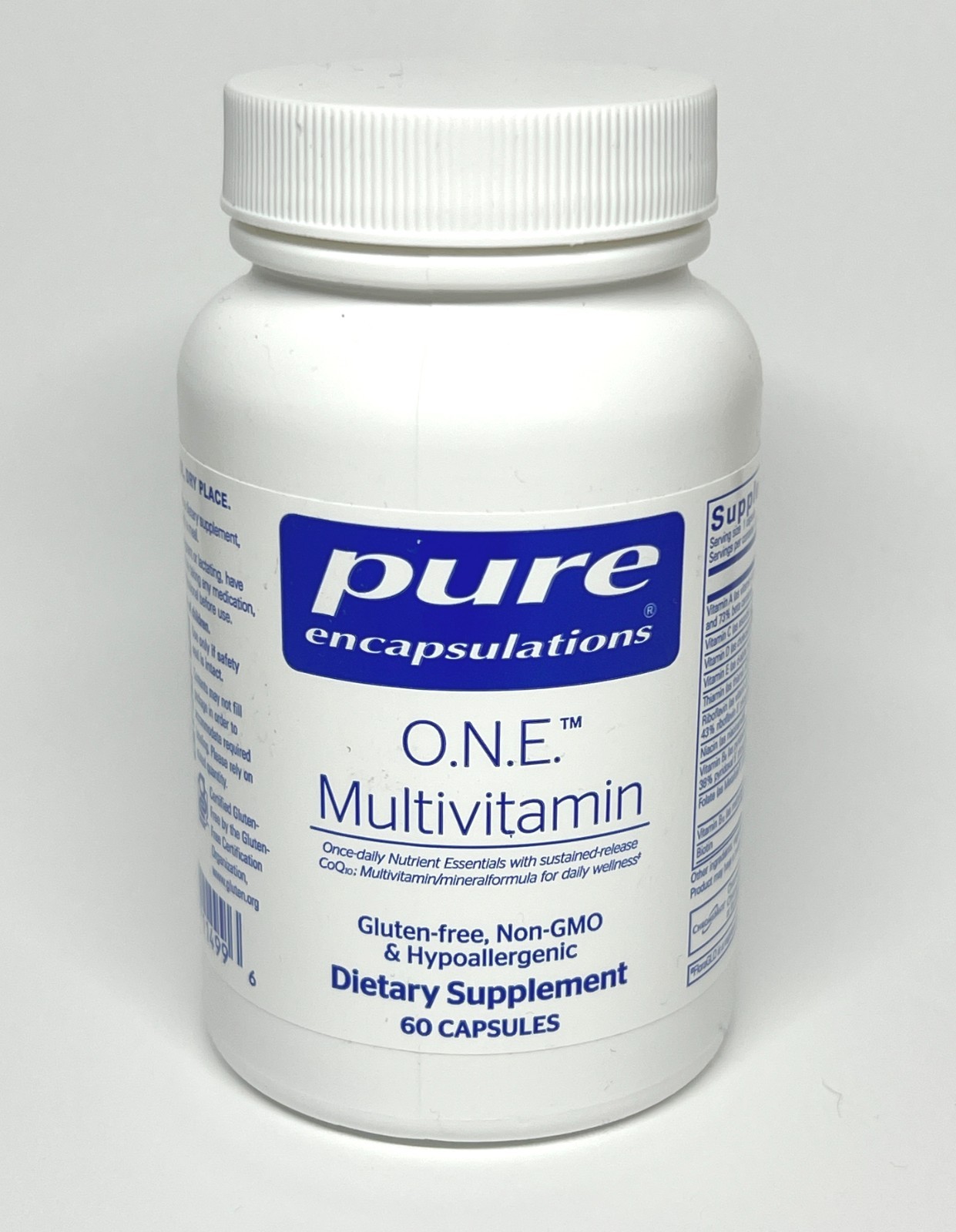 Pure Encapsulations O.N.E. Multivitamin – 60 caps – Exp 11/2027